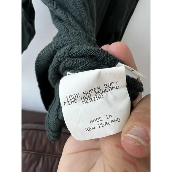 Royal New Zealand Green Merino Wool Sweater L - Picture 3 of 5